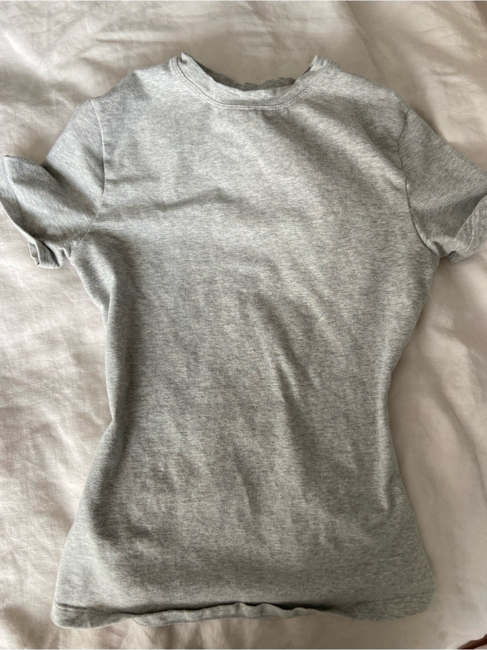 Adanola Heather Gray Crewneck Tee